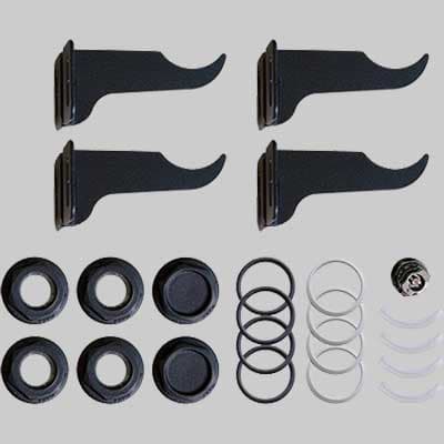 Kit per Radiatori Completo di Mensole Black Coffee 1 x ½ Fondital - 2