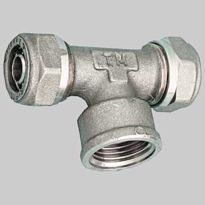 Raccordo Tee Femmina per Tubo Cobrapex 15 x ½ x 15 S. 2,5 Tiemme - 2