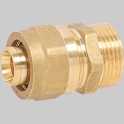 Raccordo Diritto Maschio a Stringere Ape 20 x ½ Ape Raccorderie - 2