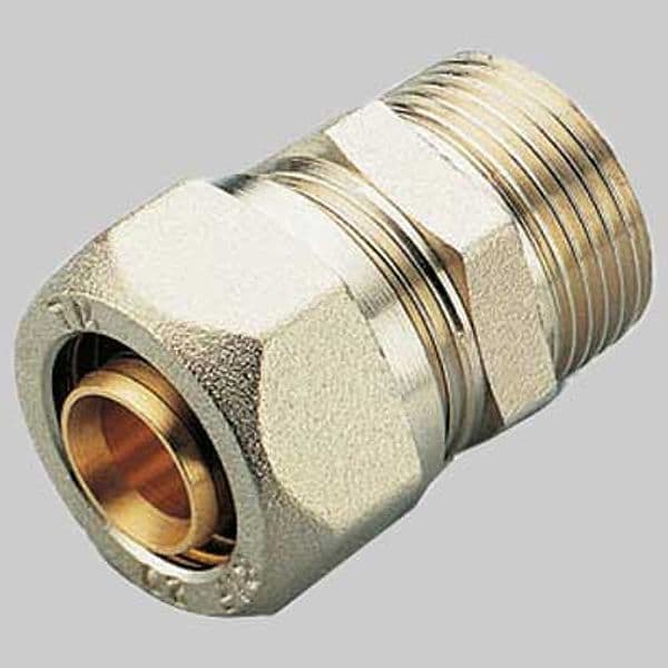 Raccordo a Compressione Diritto Maschio Tiemme 26 x 3/4 - 2