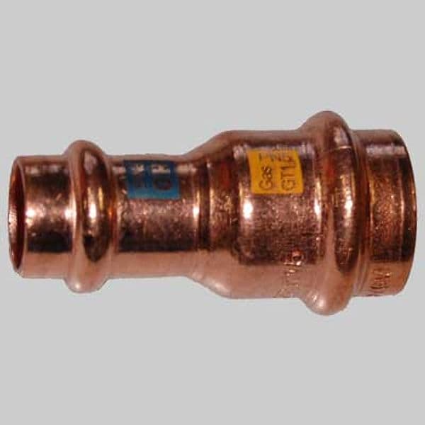 Manicotto Rame Ridotto a Pressare Femmina 22 x 15 Made in Italy - 2