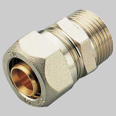 Raccordo a Compressione Diritto Maschio Tiemme 26 x 1 - 2