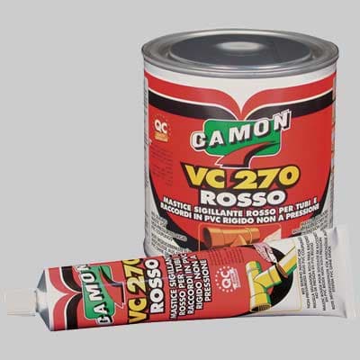 Adesivo Speciale Sigillante PVC Barattolo Gr 500 Rosso Camon - 2
