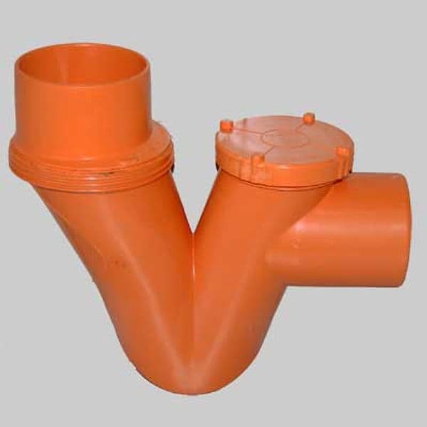 Sifone Orrizzontale Verticale 1 Tappo Ø 100 Made in Italy - 2