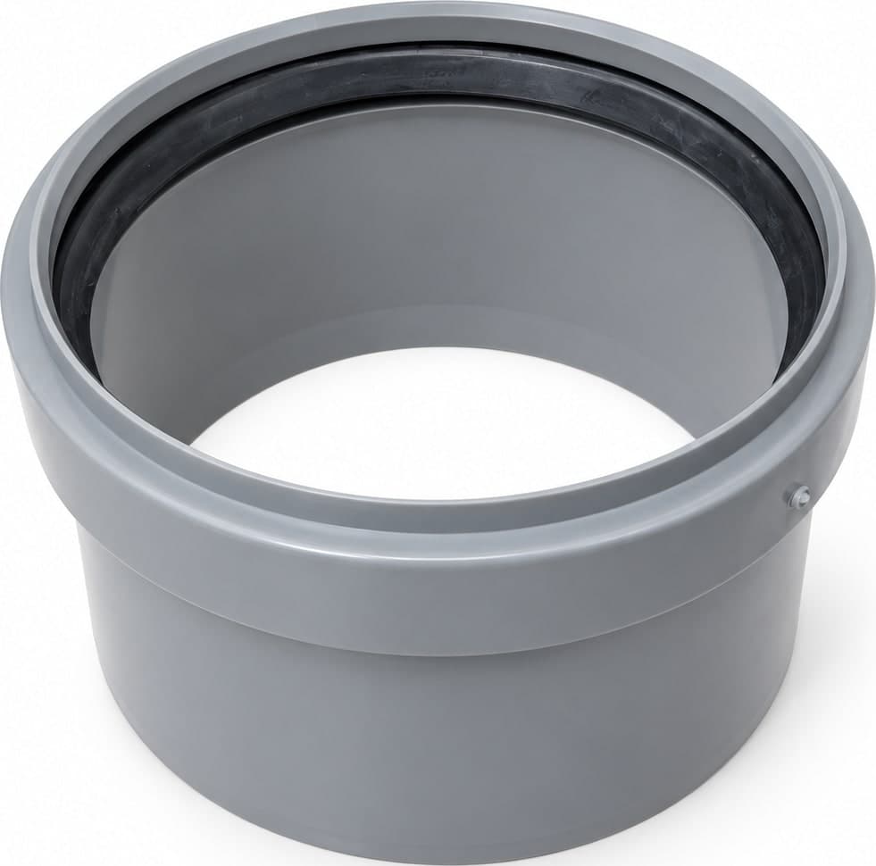 Raccordo di Passaggio Pppvc Aumento F 100 PVC C Guarn. x M 110 PP Made – Made In Italy