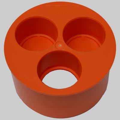 Tampone 3 Fori 100 x 404040 Made in Italy - 2