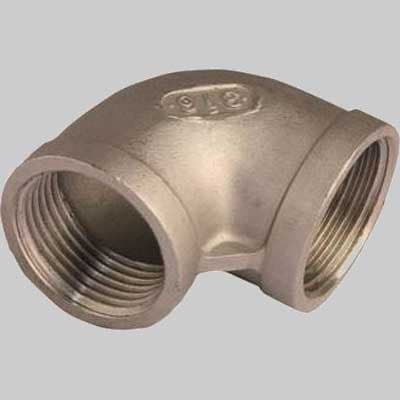 Raccordo Gomito 90 ° Filettato F Acciaio INOX 1 Made in Italy - 2