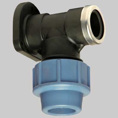 Raccordo Murale a Gomito Plastica 25 x ¾ Unidelta - 2