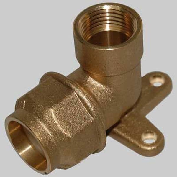 Raccordo Gomito Femmina con Staffa Anello Resina 25 x 3/4 Astori - 2