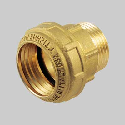 Raccordo Diritto Maschio PN 25 Cobraring 40 x 1¼ Tiemme - 2