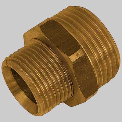 Niples Ridotto Ottone Giallo 2 x 1¼ Made in Italy - 2