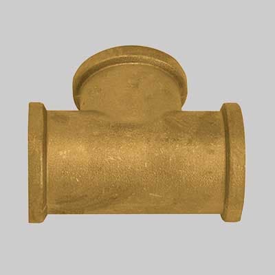 Raccordo Tee Ottone Giallo ½ x ½ x ½ Made in Italy - 2