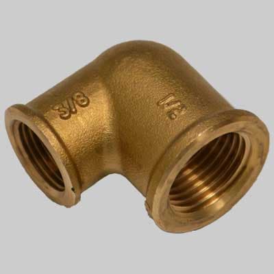 Raccordo Gomito Ridotto F Ottone Giallo 1 x 3/4 Made in Italy - 2