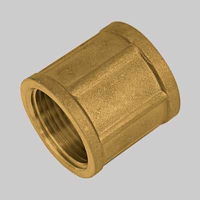 Manicotto Femmina Ottone Giallo 2 Made in Italy - 2