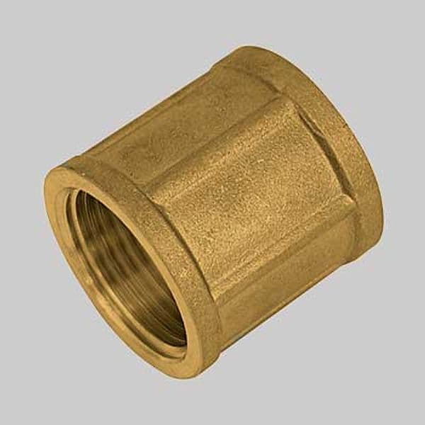 Manicotto Femmina Ottone Giallo 1/2 Made in Italy