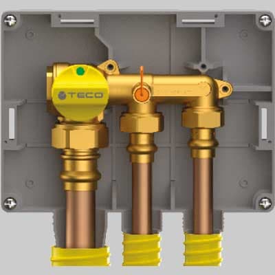 Collettore Gas Mono Interc Ettazione Due Vie K 2.3 Tc 1 Tc ¾ DN20 Teco - 2