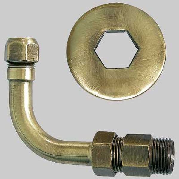 Curvetta Esagonale Bronzata 1/2 x 10 Made in Italy - 2