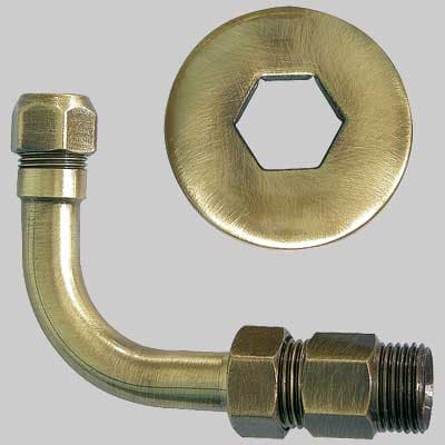 Curvetta Esagonale Bronzata ½ x 10 Made in Italy - 2
