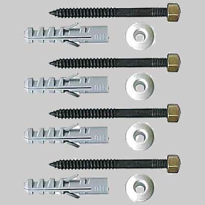 Kit Fissaggi Vaso Bidet Bronzati 6 x 80 Made in Italy - 2