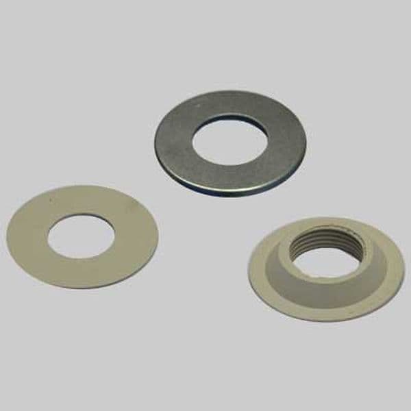 Set Guarnizioni 3 Pezzi in Gomma Bianca Bordo Alto 1 Made in Italy - 2