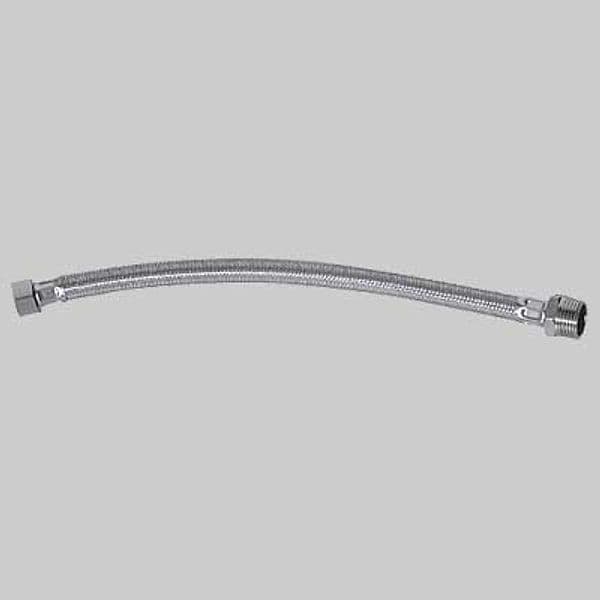 Tubo Flessibile in Acciaio Gigante F 1/2 x M 3/8 Cm 30 Made in Italy - 2