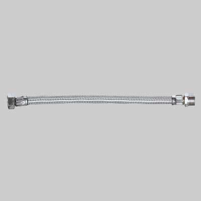 Tubo Flessibile in Acciaio INOX ½ M x ½ F Cm 30 Made in Italy - 2