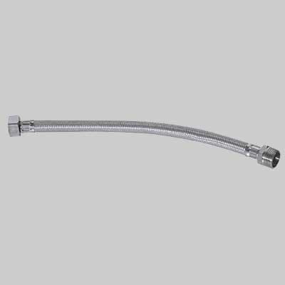 Tubo Flessibile in Acciaio Gigante F ½ x M ½ Cm 25 Made in Italy - 2