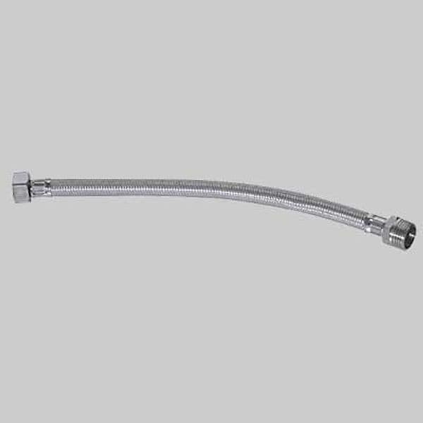 Tubo Flessibile in Acciaio Gigante F 1/2 x M 1/2 Cm 35 Made in Italy - 2