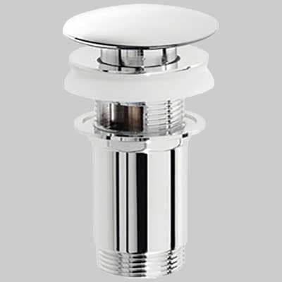 Piletta per Lavabo con Tappo a Pressione 1¼ C Troppo Pieno Made in Italy - 2