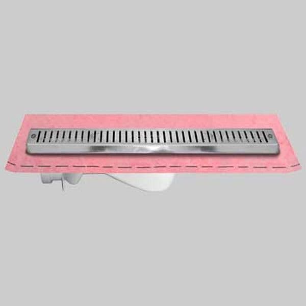 Canaletta per Doccia con Griglia e Guaina Kit Cm 85 Guaina 1 m ² Stamplast - 2