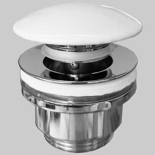 Piletta a Scattino Stp con Tappo Ceramica Bianco 1 1/4 Made in Italy - 2