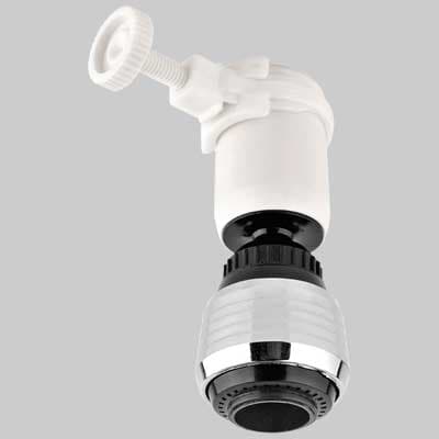 Aeratore Regolabile con Fascetta e Snodo Bianco Made in Italy - 2