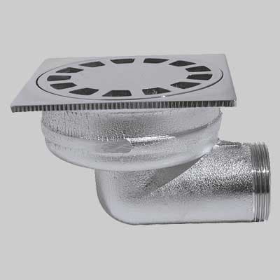 Pozzetto Sifoide Scarico Laterale 1¼ 100 x 100 per Pavimento Made in Italy - 2