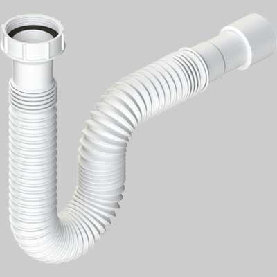 Tubo Flessibile ed Estensibile Attacco con Ghiera in Plastica 11/2 DN 3240 - 2