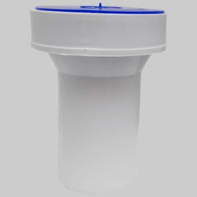 Raccordo Bianco WC con Guarnizione Ø 90 l 180 Wavin - 2