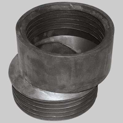 Prolunga Gomma Nera WC Eccentrica Made in Italy - 2
