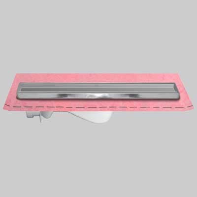 Canaletta per Doccia con Porta Piastrella e Guaina Kit Cm 95 Guaina 1 m ² - 2
