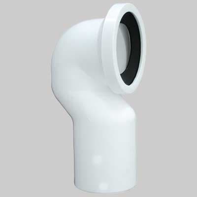 Curva Vaso per Scarico Universale Bianca Ø 110 C Guarnizione Made in Italy - 2