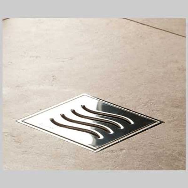 Sifone per Doccia a Pavimento con Griglia 10 x 10 Uscita Dm 50 Made - 2