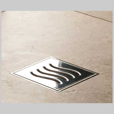 Sifone per Doccia a Pavimento con Griglia 10 x 10 Uscita Dm 50 Made - 2