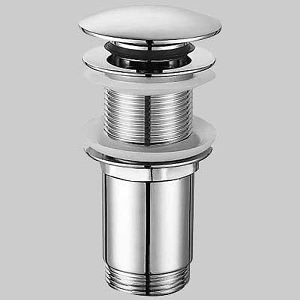 Piletta per Lavabo con Tappo a Pressione 11/4 S Troppo Pieno Made in Italy - 2
