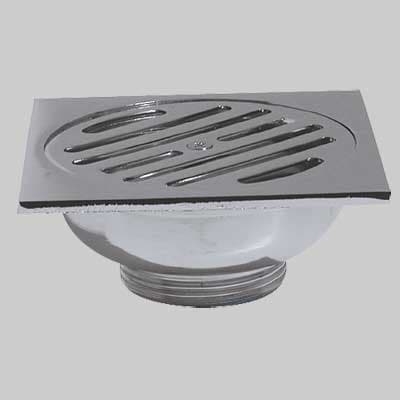 Pozzetto Sifoide Scarico Centrale 1¼ 100 x 100 per Pavimento Made in Italy - 2
