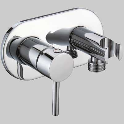 Miscelatore Incasso Tondo con Supporto Laterale Cromo ½ M Made in Italy - 2