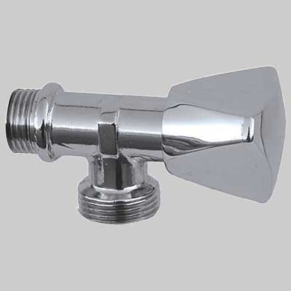 Rubinetto per Lavatrice a Vitone 1/2 x 3/4 Cromato Made in Italy - 2