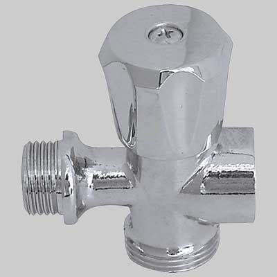 Rubinetto per Lavatrice a 3 Vie ½ x ¾ Cromato Made in Italy - 2