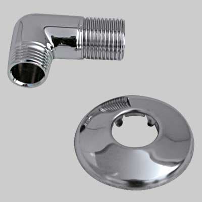 Curva Doccia con Rosone in Ottone 1/2 x 1/2 Made in Italy - 2