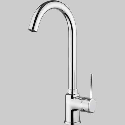 Monocomando Lavello Cucina M4 Canna Alta Girevole Cromo Mamoli - 2