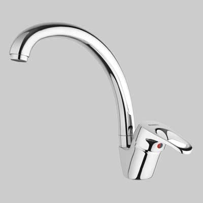 Monocomando Lavello Cucina M1 Canna Alta Girevole Cromo Mamoli - 2