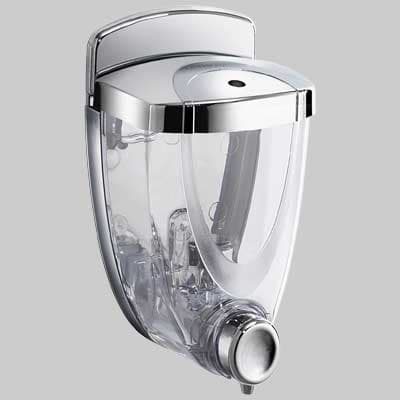 Dosatore Sapone Liquido Perla ABS Ml 300 Cromo Gedy - 2