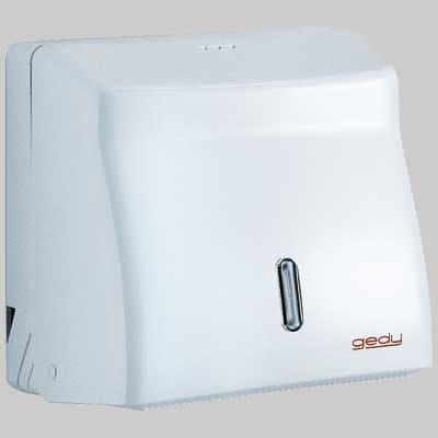 Distributore Salviette di Carta Piegate o a Rotolo ABS Bianco Gedy - 2